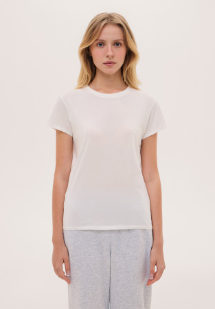  Футболка базовая из джерси белая